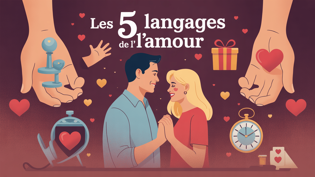 Couple et symboles des 5 langages de l'amour