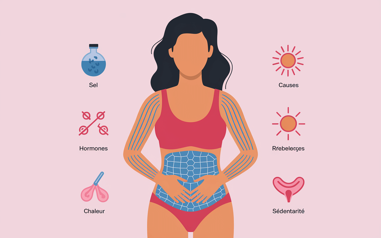 Anatomie de la rétention d'eau et ses facteurs déclenchants