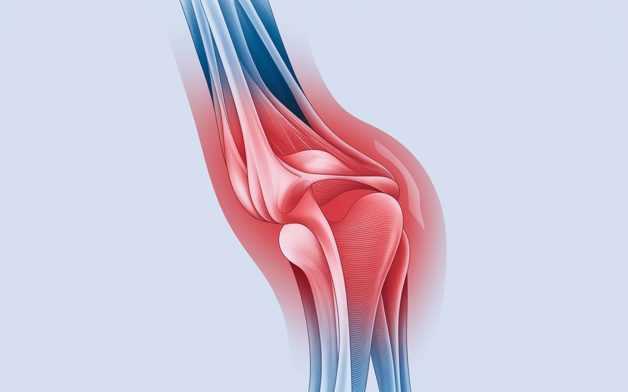 Coupe anatomique hanche droite inflammation structures