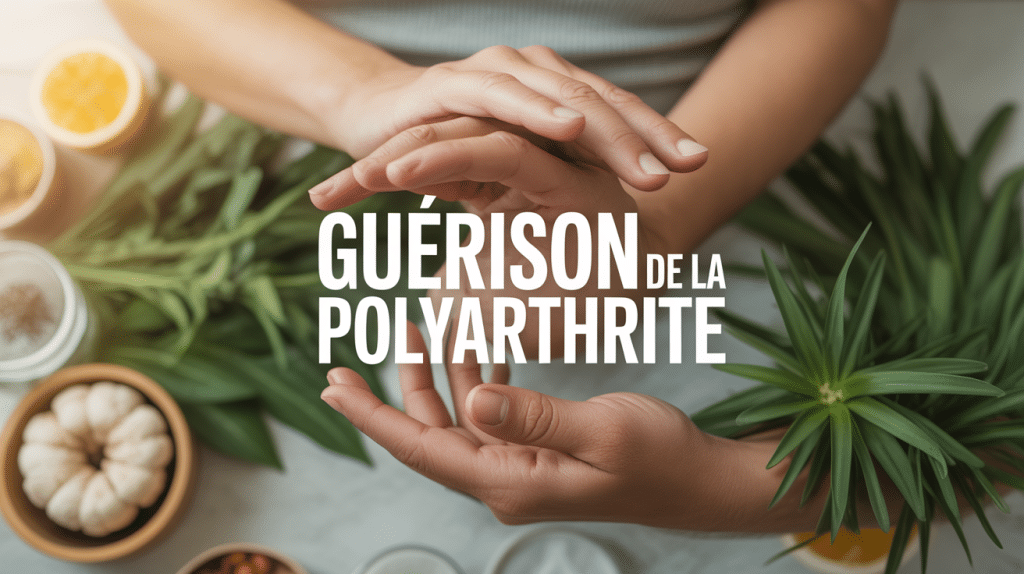 Mains apaisées, symbole de guérison de la polyarthrite