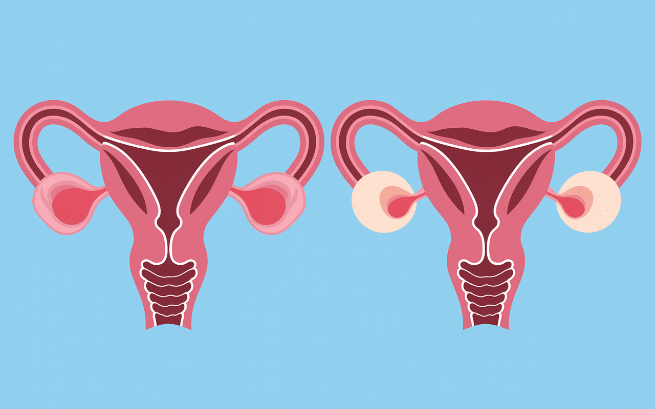 Comparaison anatomique cycle menstruel vs grossesse