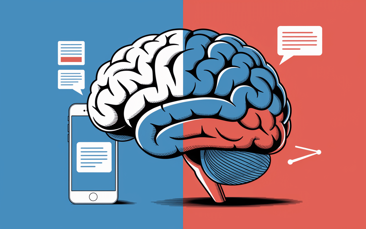 Cerveau connecté smartphone stories interrompues