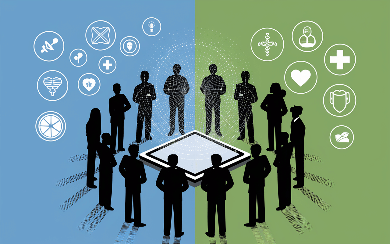 Équipes diverses réunies autour de l'innovation RespirH@cktion