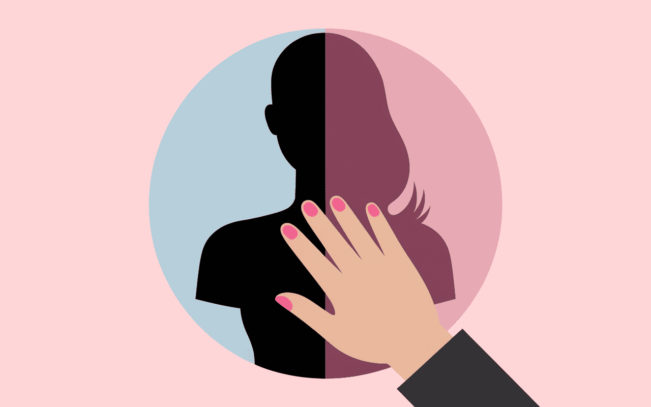 Analyse toucher épaule femme et espace personnel