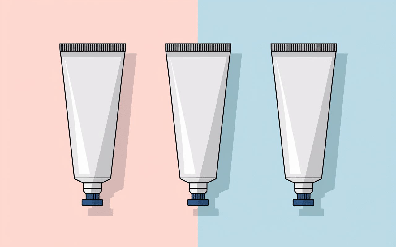 illustration dexeryl creme tubes glycerol vaseline paraffine