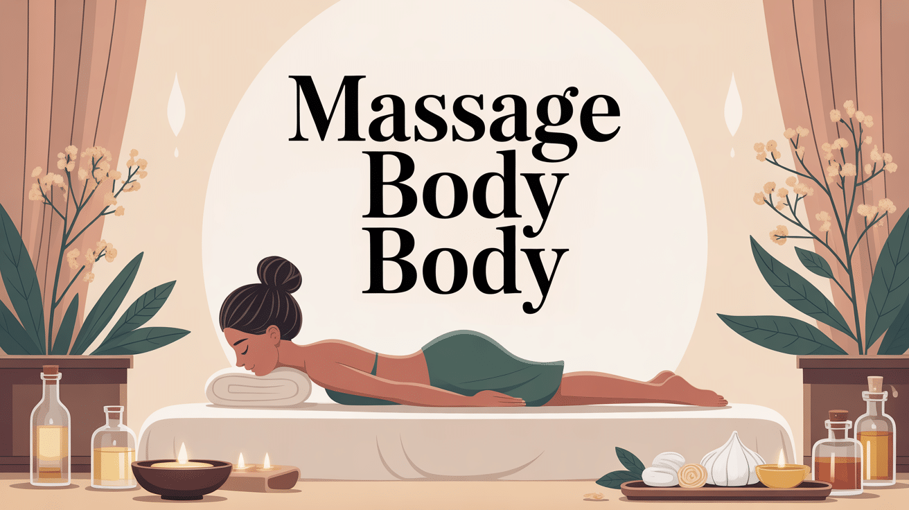 silhouette feminine allongee massage body body ambiance spa