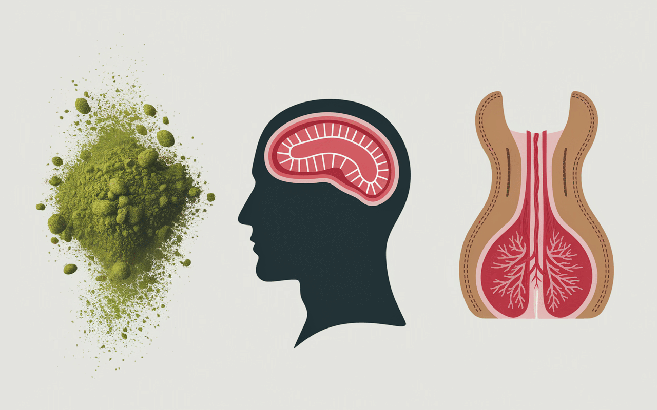illustration causes maux de tête après coloration végétale avec poudres et zones cervicales