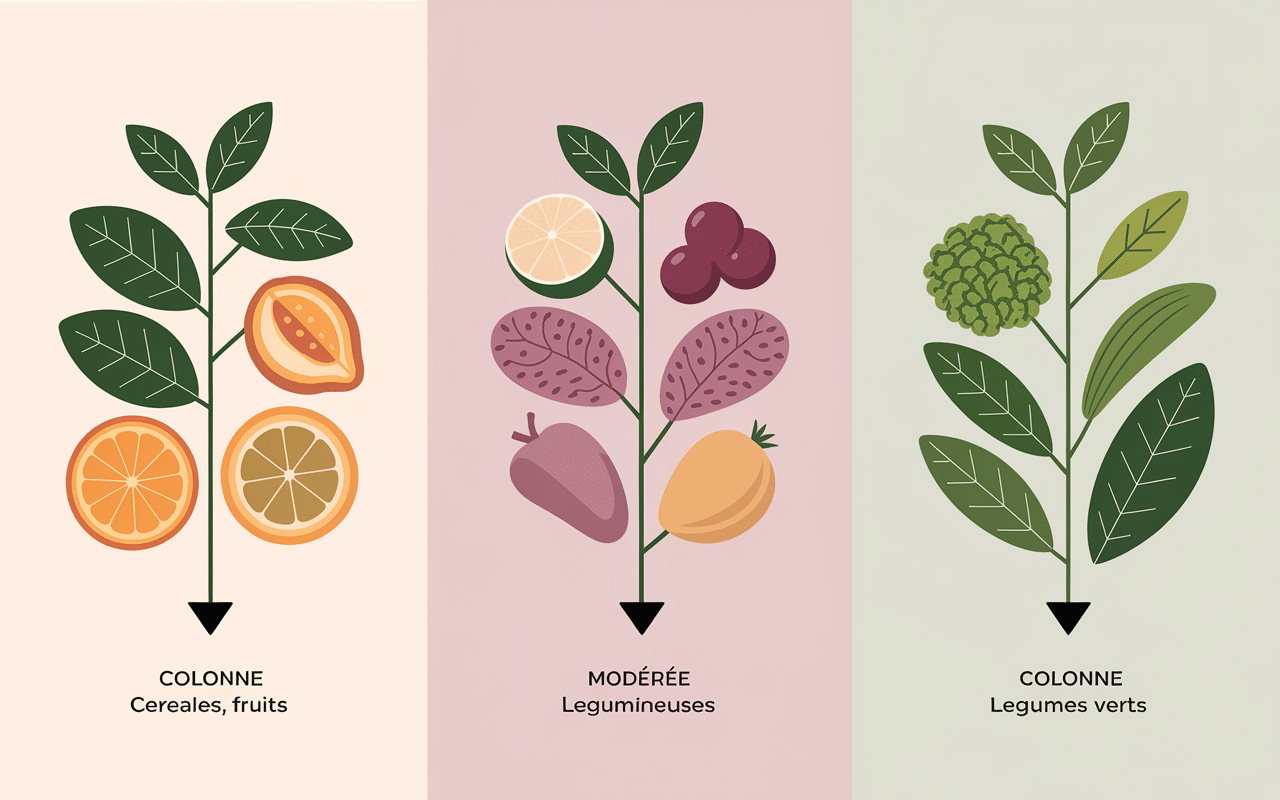 diagramme aliments glucides carb cycling