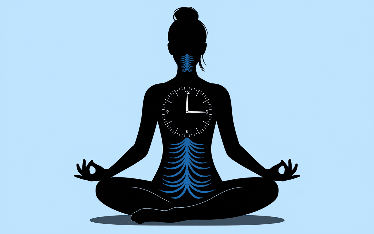 silhouette meditation respiration tousser 5 minutes