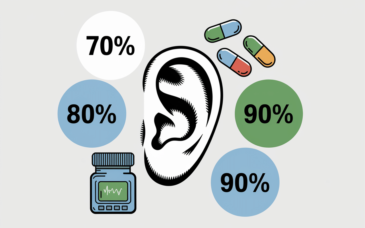 Illustration oreille implant traitements médicaux j'ai guéri des acouphènes