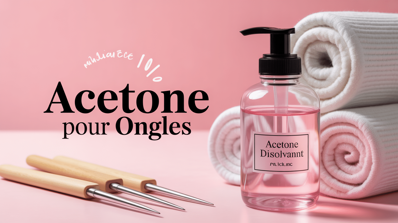 Acetone ongle et vernis beauté