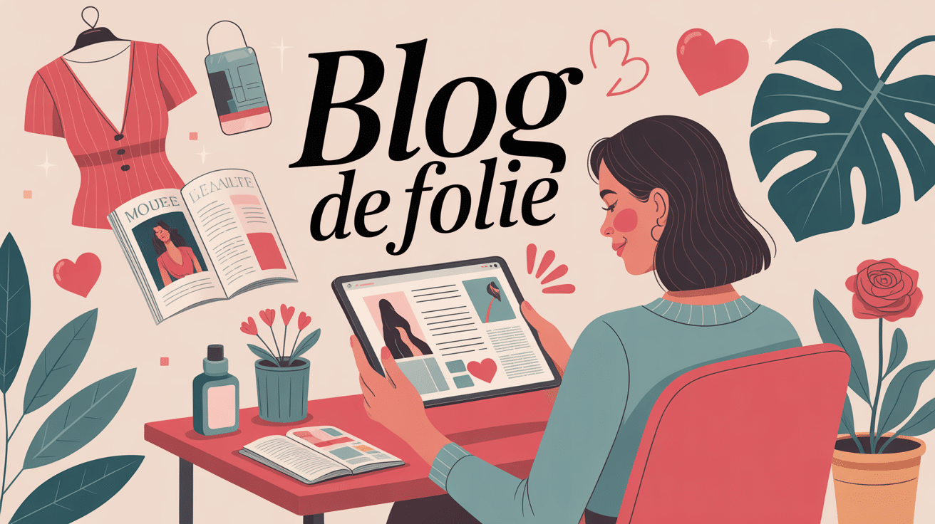 Illustration lifestyle moderne et colorée