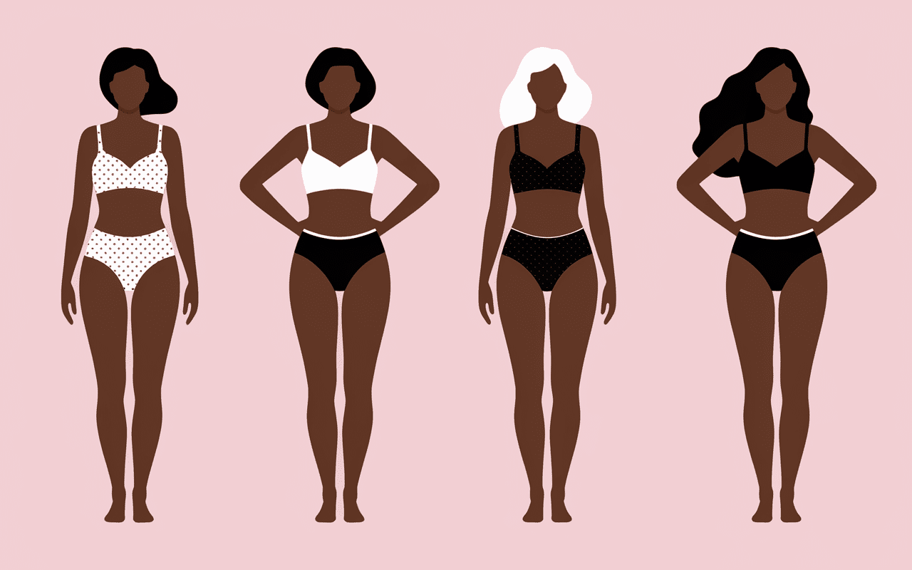 Silhouettes morphologies body sexiest