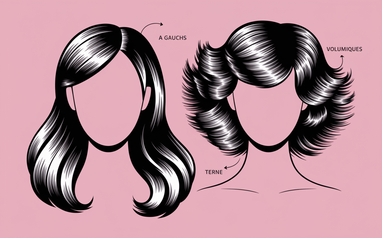 Comparaison volume cheveux longs courts
