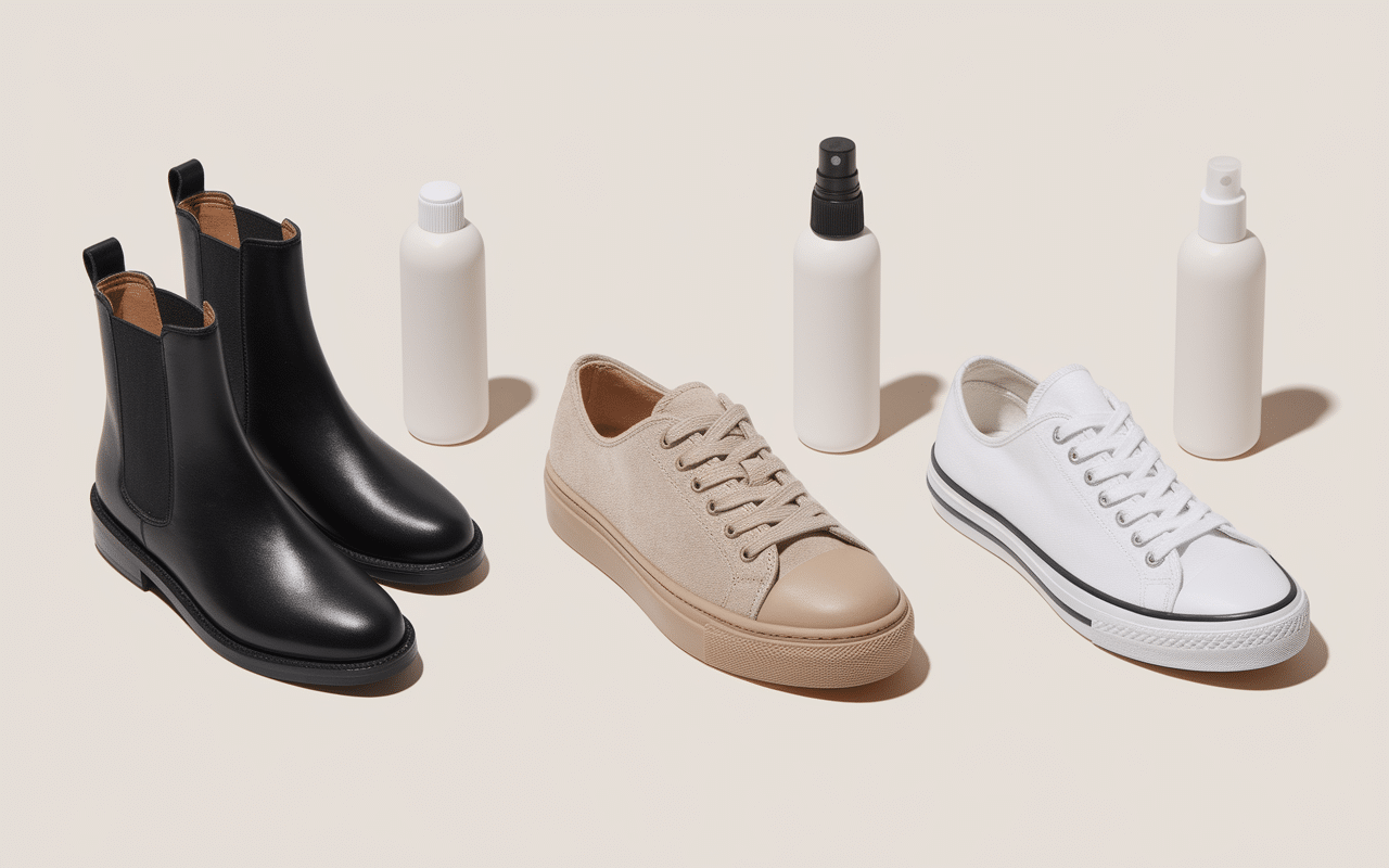 Types de chaussures avec imperméabilisant