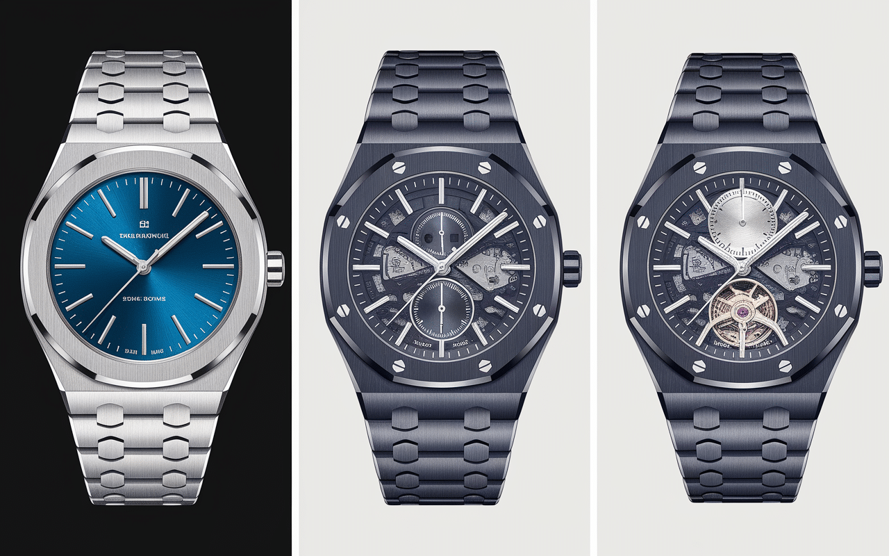 Montres D1 Milano ultra-thin, sport, mécanisme apparent