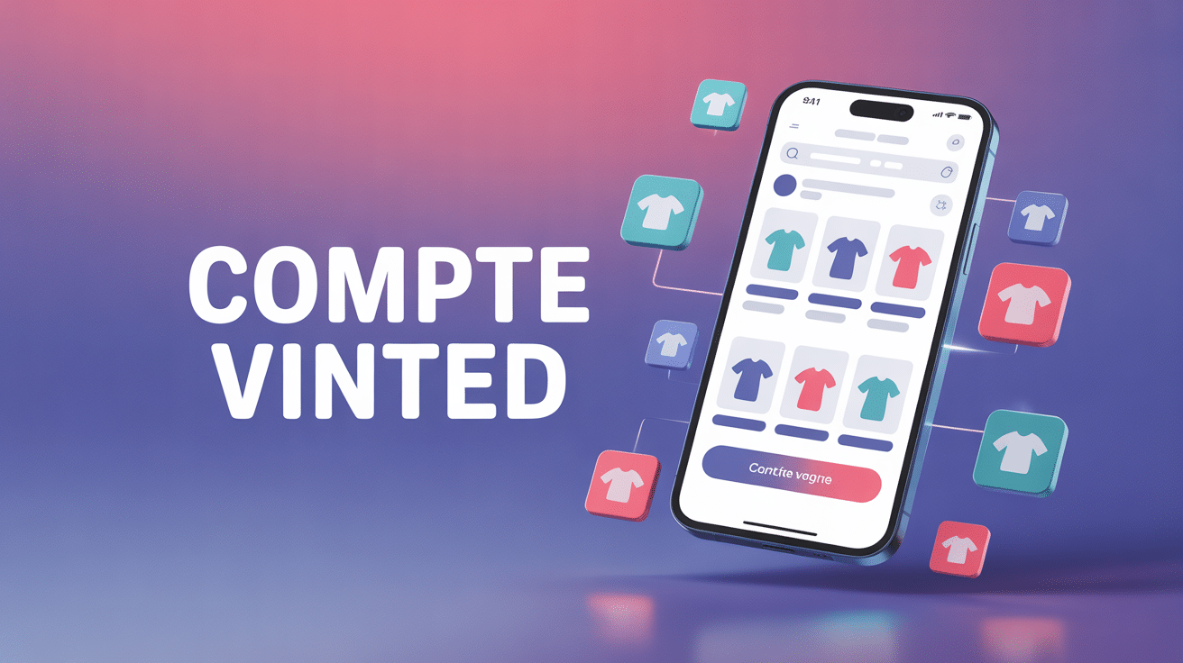 Smartphone avec application Vinted