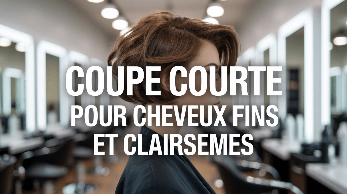Femme coiffée avec volume cheveux fins