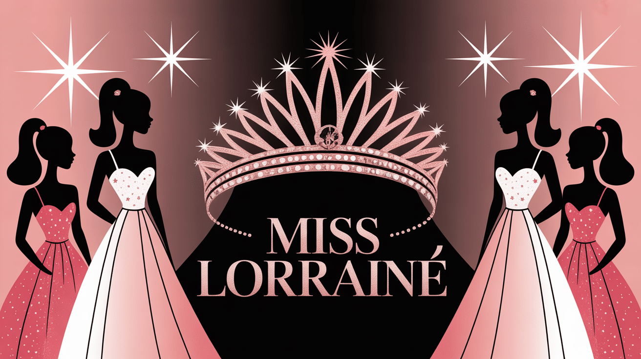 Illustration couronne dorée Miss Lorraine
