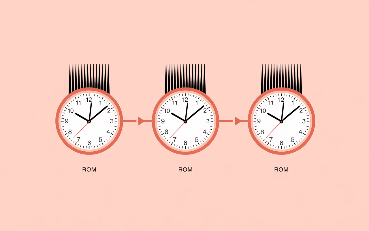 Progression cheveux calendrier
