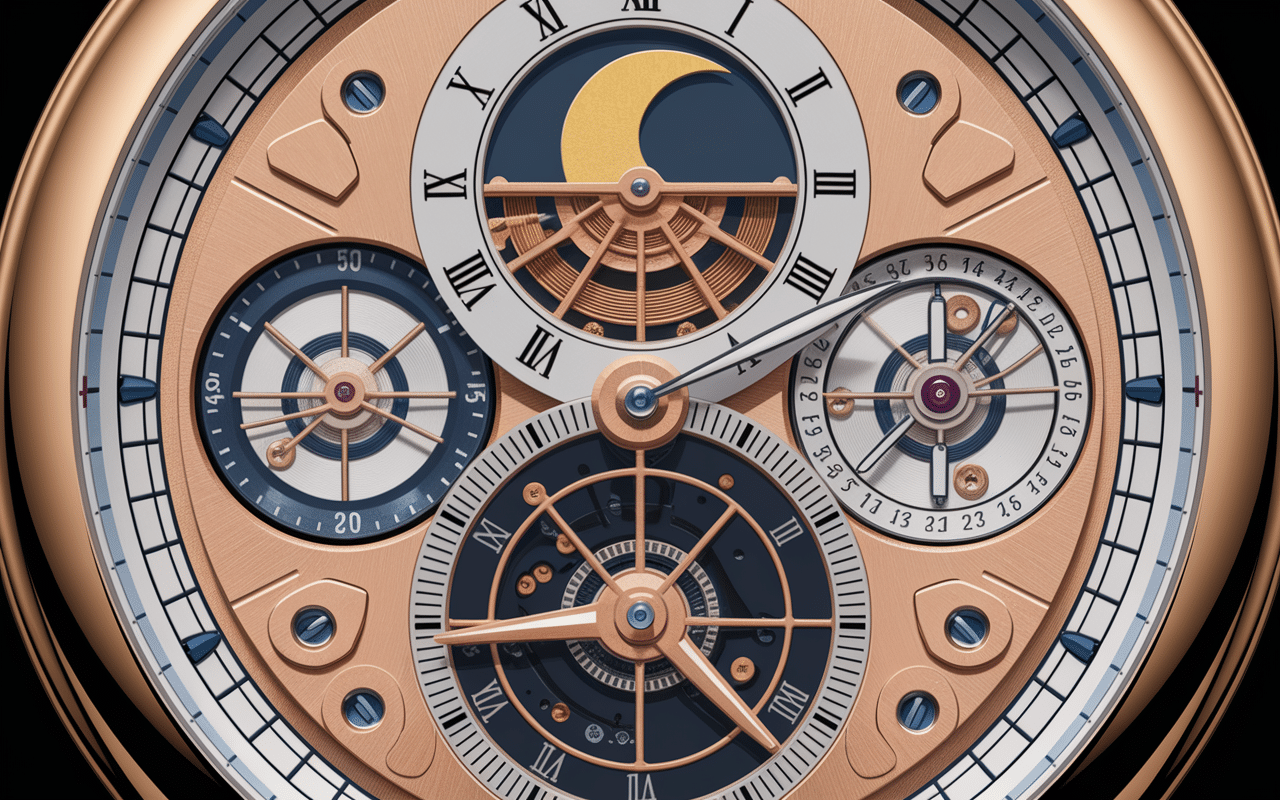 Schéma technique montre homme automatique