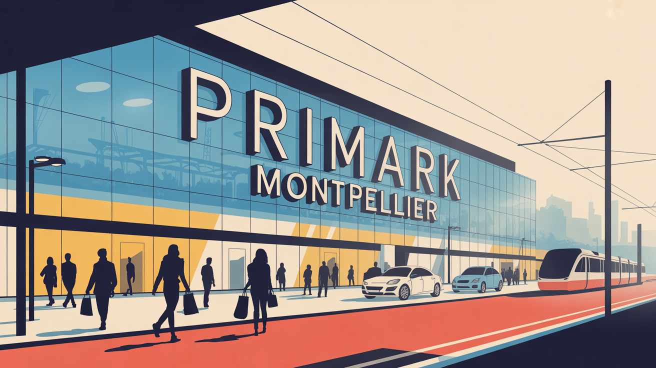 Illustration Primark Montpellier centre commercial