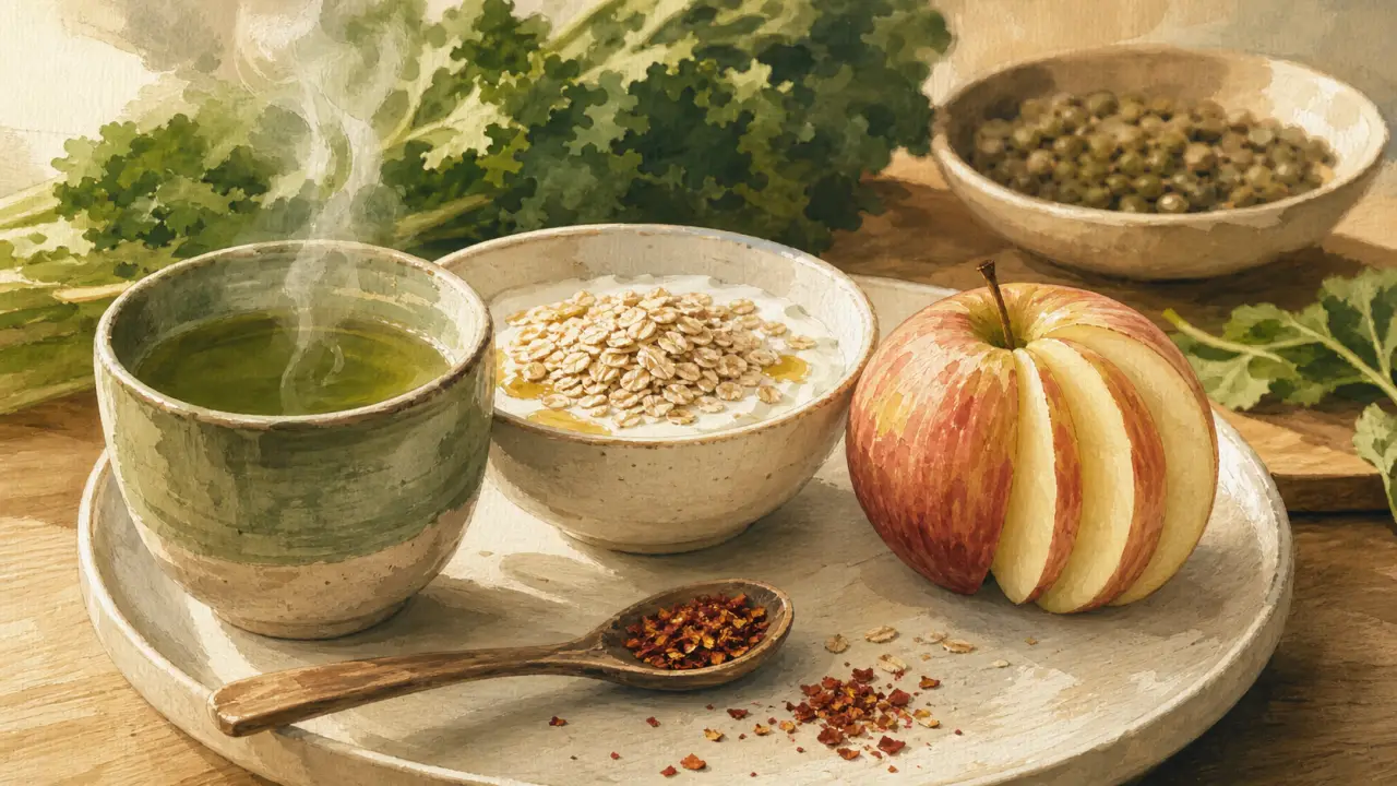 Aliments brûle graisse : thé vert, protéines et fibres