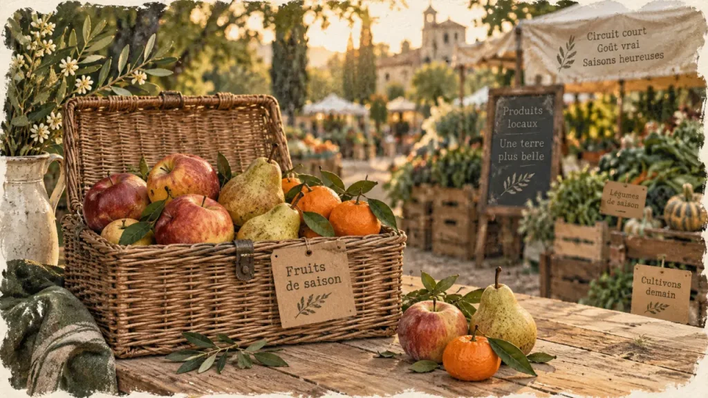 La saisonnalité des fruits dépend de trois repères : récolte, conservation et provenance